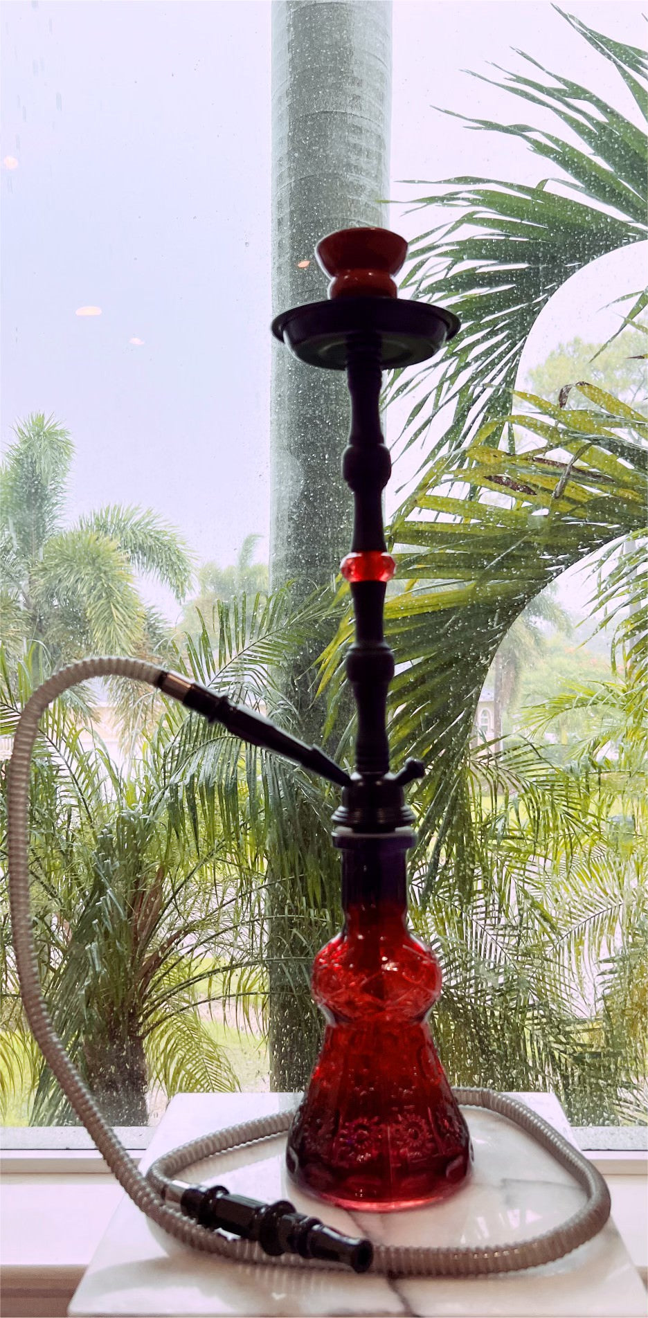 Red Rose Single Hose Hookah