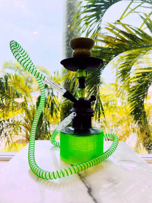 Green Chameleon Single Hose Hookah